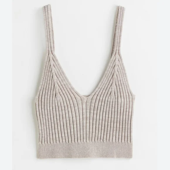 H&M - Ribbed Knit Tank Top - nwot - Picture 1 of 10